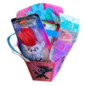 New Trolls Easter Basket or Gift Basket for Girls, Easter Holiday Basket